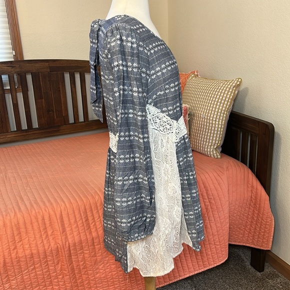 NWT Anthropologie Ryu Lace Cutout Peasant Dress Size L - Picture 5 of 16